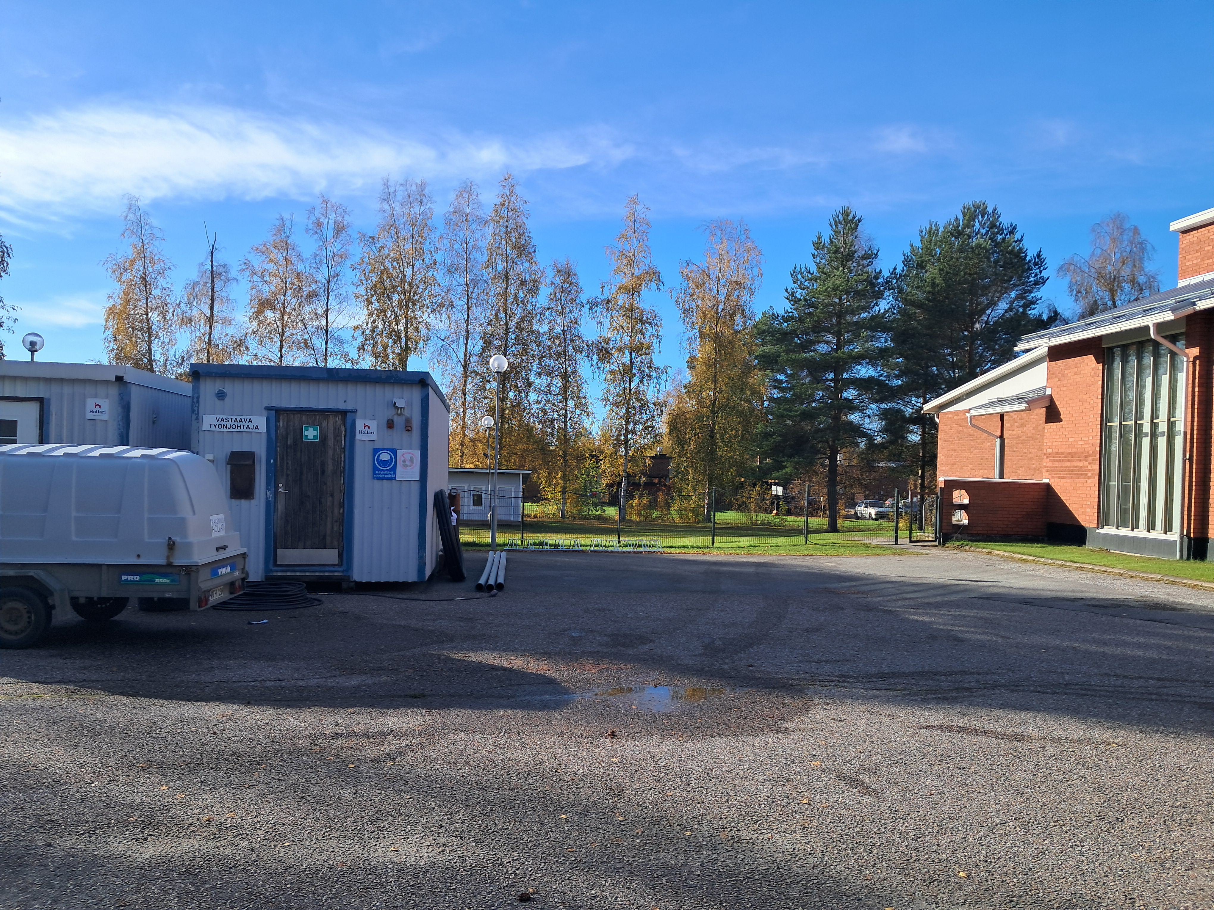 Kuva seurakuntatalon työmaalta