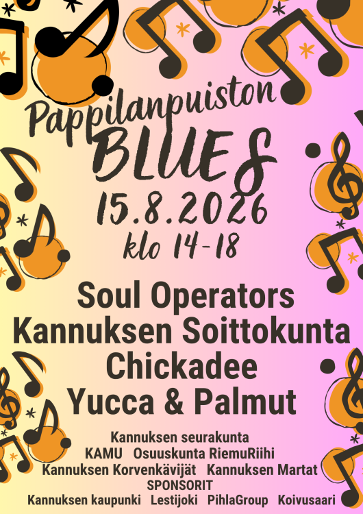 Pappilanpuiston Blues 15.8. klo 14-18